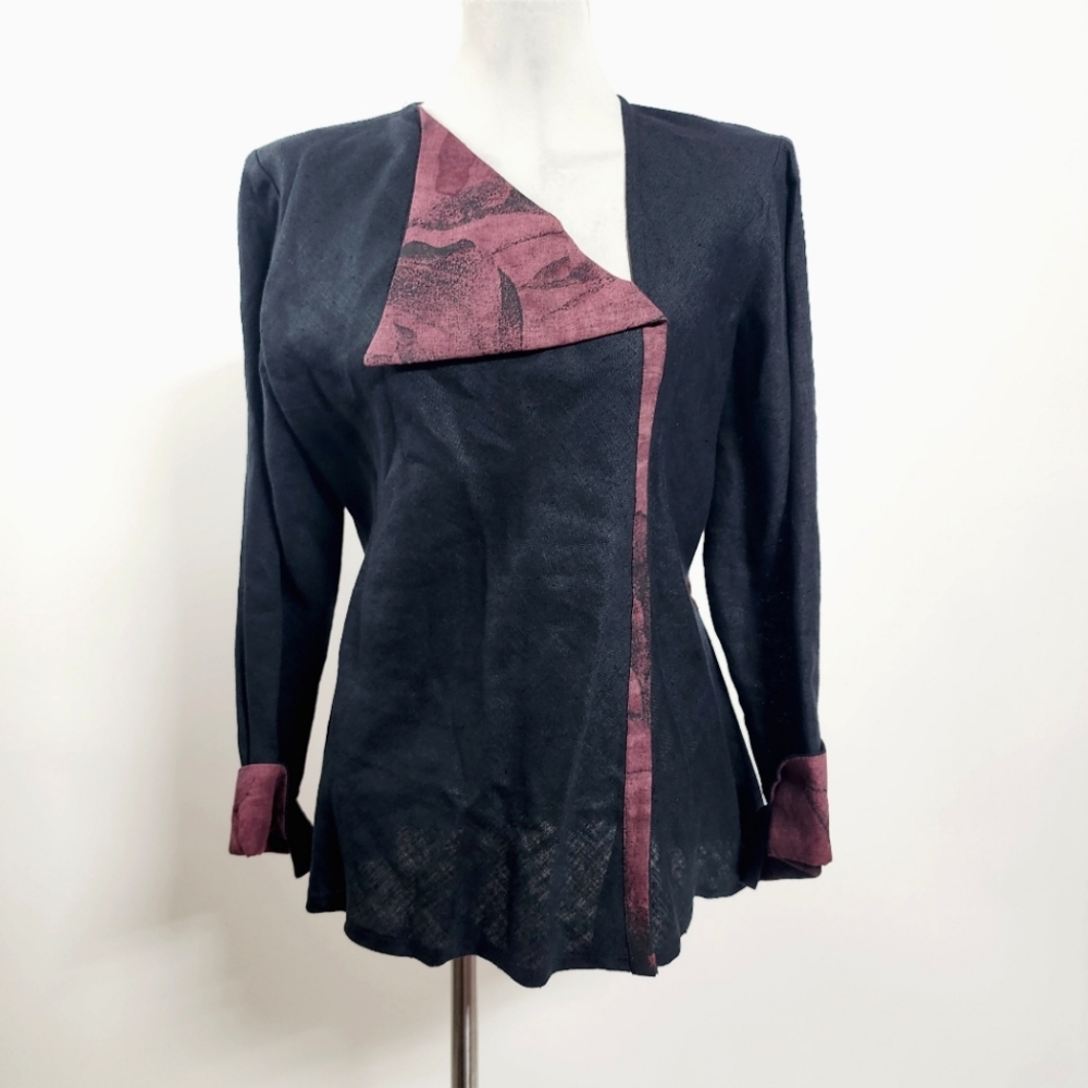 Chrzaszcz medium linen top made in poland